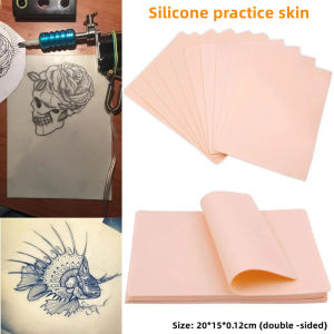 【PPLL】10ชิ้น หนังเทียมฝึกสัก หนังเทียมสัก แผ่นหนังเทียมเพื่อใช้ฝึก หนังสักเทียมผิวปลอมสำหรับฝึกงานสักทุกชนิดTattoo คิ้วผลิตภัณฑ์ความงาม