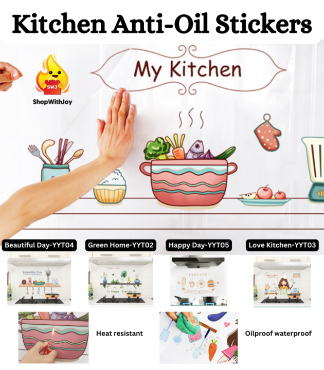AntiOil Stickers Home Decoration Waterproof