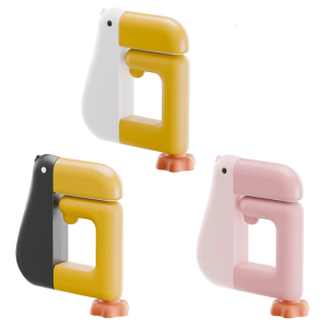 Pack of 2 Duck Shaped Space Saving Under Desk Schoolbag Hanger Bag Hanging Hook for Keys Umbrellas Cups Office Home Use