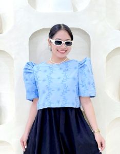 RIZZAFREE MISTERY GIFT FREE SHIPPING COD puff Sleeves Filipianiana 2 Ways to Wear Bolero Top - xs to large - classy and elegant - timeless classic - timeless piece - casual office or party - classic piece - super kapal ng tela - hindi kayo magsisi