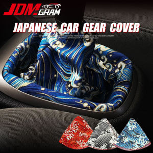 JDMGRAM JDM Car Gear Knob Cloth Cover Manual Automatic Japanese Style Universal Auto Stick Shift Lever Protector Decoration Automobile Interior Accessories