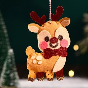 FOUNDTWO Santa Claus DIY Christmas Pendant Christmas Tree Christmas Stocking Christmas Toy Creative Snowman Xmas Non-Woven Charms Kindergarten