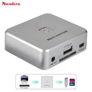 Ezcap241 Audio Capture Card Recorder analog Music Digitizer 3.5mm 2 RCA IN LP DVD Cassette Player To SD Card USB Flash Disk MP3