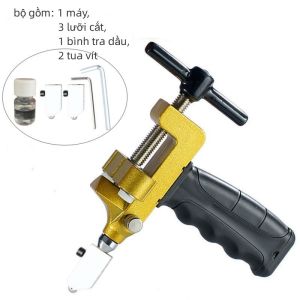 [HCM] Bộ Dụng Cụ Dao Cắt Kính Gạch 2 in 1 Cầm Tay Dạng Mở Nhanh Đa Năng Gồm 1 Máy Và 3 Lưỡi-CA666
