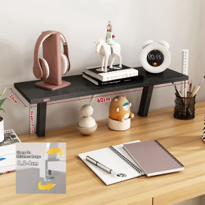 60CM Desktop Bookshelf Suspended Desk Computer Monitor Booster Monitor Stand Desk Organizer
