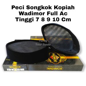 Peci Hitam Wadimor Full Ac Tinggi 7 8 9 10 Cm Bludru Halusan Premium