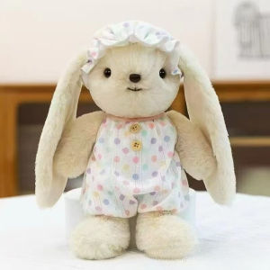 Aoduoyaya Cute Dress Bunny Plush Toys Rabbit Doll Comforter Toy for Children Cute Fufu Rabbit Stuffed Toy