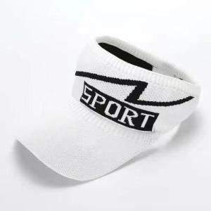 GU Topi Senam Wanita Summer Knit Visor SPORT Baseball Cap Topi SPORTS Olahraga Rajut Katun Topi Pantai Sunshade T5 F14
