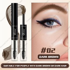 Eyebrow Double Head Dyeing Resistant Non-Smudge Waterproof And Sweat-Proof Dye Brow Styling Gel Quick Drying Long-Lasting Liquid Dye Cream