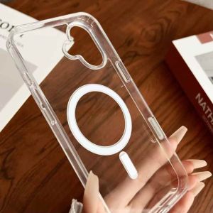 Case Magsafe transparant Clear Hybrid Casing For Iphone 16/16 PROMAX