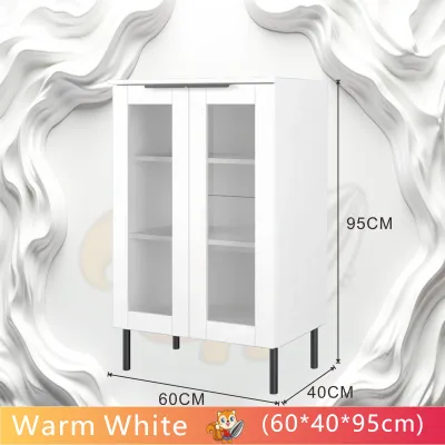HARBOX Sideboard Microwave Oven Cabinet Kitchen Cabinet Wooden Sideboard