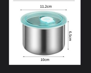 Wadah Penyimpanan Makanan Stainless 304 Anti Panas dengan Tutup Kedap Udara - Multi Warna