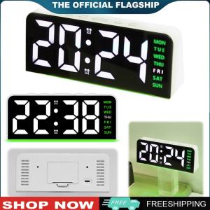 [HOSHIN]นาฬิกาปลุกดิจิตอล LED จอใหญ่สำหรับตกแต่งบ้านและสำนักงาน หน้าจอแสดงผลชัดเจน ตัวเลขสว่างสดใสใช้งานง่าย