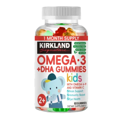 Kirkland ลูกอมเด็ก Omega-3 มี DHA Omega 6-9 และวิตามินซี