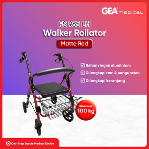 GEA Rollator (Alat Bantu Jalan) FS 965LH (Matte Series)