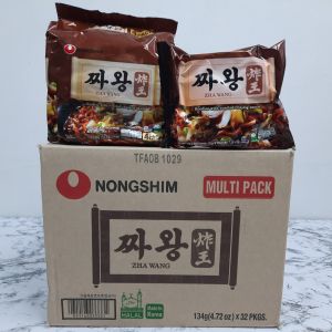 🍜พร้อมส่ง🍜ขายยกลัง จาวัง ZHAWANG 1ลัง 32ห่อ บะหมี่กึ่งสำเร็จรูปรสซอสถั่วดำ 짜왕 มาม่าเกาหลี