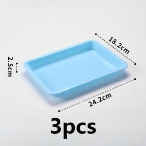 3pcs Activity Tray for Kids Painting Beads Durable Multicolor Plastic Organizer