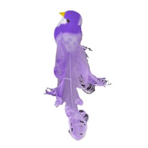 LUMIQLO Long Tail Simulation Bird Six Colors Colorful Artificial Bird Statue Decor Garden Backyard Bird Figurines Christmas Tree Decor