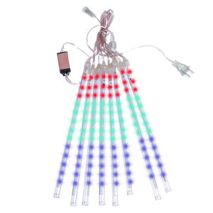 8Pcs Waterproof LED Meteor Shower Rain Lights 30CM Colorful Fairy String Lights for Celebrations and Events