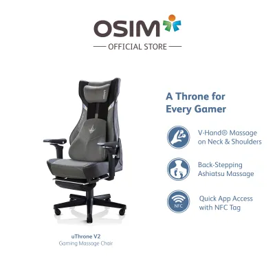 OSIM uThrone V2 Gaming Massage Chair (Inclusive of Free CoolGel Memory Foam Cushions & Assembly)
