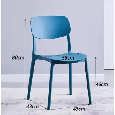 POLAR BEAR Nordic Chair Plastic Chair Dining Chair Coffee Chair Study Chair Multi-Color Candy Chair