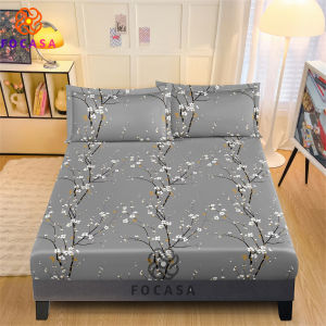 FOCASA Bedsheet Set 3in1 Canadian Cotton FLORAL bedsheet set