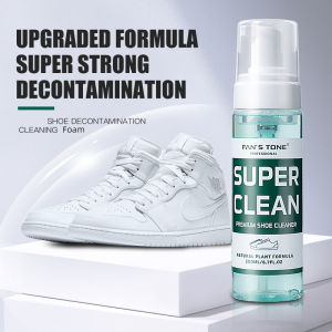 【Fans tone】3in1 Premium Shoe Cleaning Kit White Shoe Cleaner Kit Sneaker Cleaner Care kit Large Capacity 200ML Foam Cleaner Quick Decontamination And Whitening Complete Shoe Care Solution For All Kinds Of Shoes Sneaker Lovers