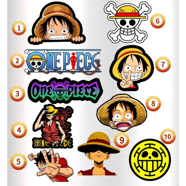 Luffy One Piece Sticker Waterproof Fadeproof Vinyl Sticker | Lazada PH