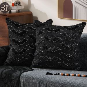 Cushion Halloween Unique Sofa Cushion Bat Comfort Home Decoration Visual Impact Stain Resistant