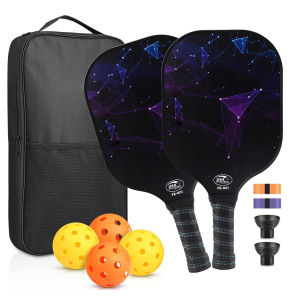 SG（Ready Stock)Pickleball Paddles Carbon Fiber and Graphite Face Non-Slip Grip Lightweight Pickleball Paddle&Pickleball Set