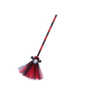 HENGI DIY Halloween Witch Hat 3D Eye-catching Halloween Broom Ornaments Creative Cartoon Witch Dress Up Ornaments Cosplay