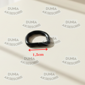 Ring D 15 cm (B) Matte Black Doff - PREMIUM - Aksesoris Tas (IMPORT)
