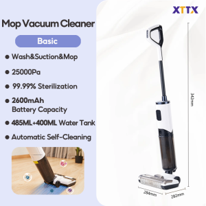 XTTX × Tixx Mop Vacuum Cleaner Anti-hair Tangle Wet & Dry Portable Cordless Vacuum Cleaner For Home With Self-Cleaning