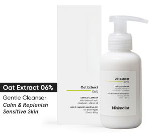 6% Oat Extract Gentle Cleanser For Sensitive Skin  Non-Drying Non-Irritant Face Wash With Hyaluronic Acid