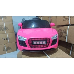 Mini Audi Childrens Charging Toy Car With Music Leather Seats Rubber Tires (With Remote Control)