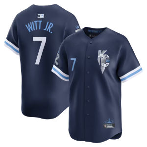 Áo bóng chày thêu MLB Kansas Royals số 7 # WITTJR. Đồng phục chủ đề thành phố của Ngôi sao