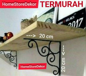 RAK BESI SIKU PENYANGGA RAK DINDING/KAYU AMBALAN TERMURAH