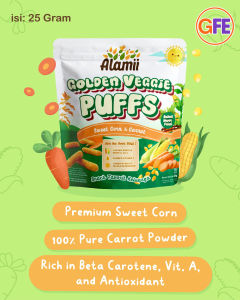 Alamii Puffs Puff Camilan Sehat Snack Cemilan MPASI Bayi Anak 1 tahun Balita Halal NO MSG Gluten