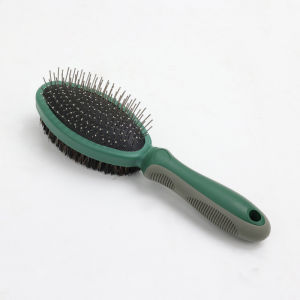 Pet Double Sided Comb Grooming Tool Pet Slicker Brush Dog Hair Brush for Dogs and Cats Long Hair Pets Grooming Comb for Removing Shedding Tangles and Dead Undercoat