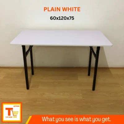 FOLDABLE TABLE - DINING TABLE / OFFICE TABLE / STUDY TABLE (PLAIN WHITE)