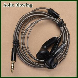 Aolie DIY MX500 Heavy Bass Flat Head Earphone Earbuds With Mic High Quality Study Headphone