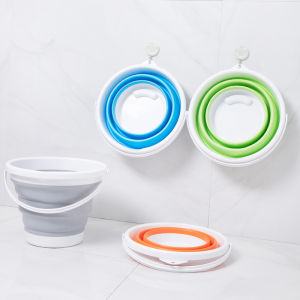 Foldable Portable Outdoor Water Pail Bucket Barrel 3/5/10 Litre 3L 5L 10L for Car Washing Fishing Camping etc Retractable Collapsable