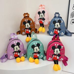 EIJINGY ปู กระเป๋าเป้การ์ตูน แบบเกาหลี ไมค์กี้ กระเป๋านักเรียนเด็ก บุคลิกภาพ ความจุขนาดใหญ่ กระเป๋าสะพายข้างน่ารัก ลูกๆ