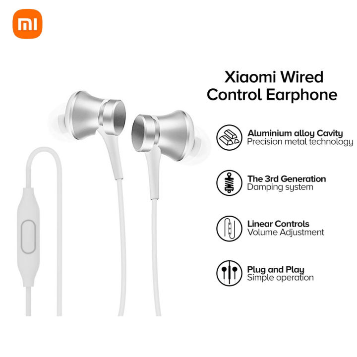 Xiaomi Mi In-Ear Headphones Basic (Silver) Lazada PH
