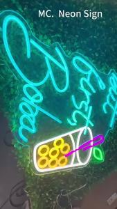 ป้ายไฟนีออน LED ตกแต่งผนังห้องเกมสำหรับผู้ค้าปลีก แสงสว่างหรูหราสำหรับพื้นที่ทำงาน