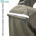 Motorcycle Raincoat With Drawstring Hat Safety Reflective Tape ...