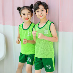 Kids High Quality Polyester Terno Jersey Sports Outfit Summer Tshirt and Short for Boys and Girls 3-10 Years Old