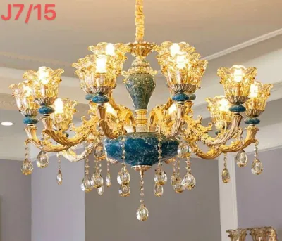 (Hàng Cao Cấp) Đèn Chùm Thả Trần Pha Lê Phong Cách Tân Cổ ĐiểnTrang Trí Phòng KháchNgủNhà HàngSảnh Khách SạnSpaKaraokeBiệt Thự
