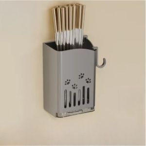 Kitchen Chopsticks Wall Hanging Household Tableware Spoon Multi-functional Chopsticks Bucket Wall Hanging Storage Rack Shelf