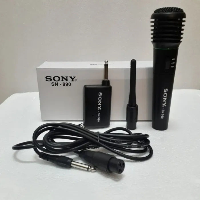 PROMO - AGEN GROSIR MIC/MICROPHONE SONY SN 990 WIRELESS DAN KABEL